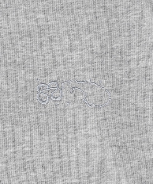TUOMIO(トゥオミオ)の「【TUOMIO】ROUND COLLAR STRING TOP / 【トゥオミオ】ラウンドカラーストリングハーフジップスェット(スウェット・レディース・ブラック/グレー・S)」の20枚目の写真