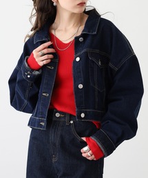 Ree&Mee 洗濯機で洗える ふんわり やさしい着心地 ミルキーニット バルーン袖 Vネック リブ ニット