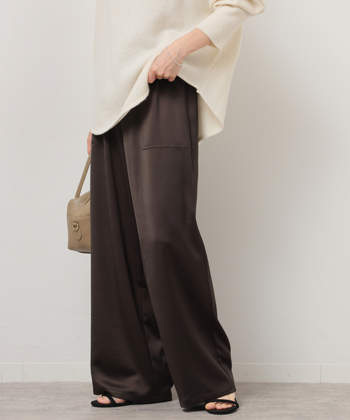 JOURNAL STANDARD relume(ジャーナルスタンダード レリューム)の「《追加2》サテンベイカーパンツ(その他パンツ・レディース・ブラック系その他/ブラウン・36/38)」の12枚目の写真