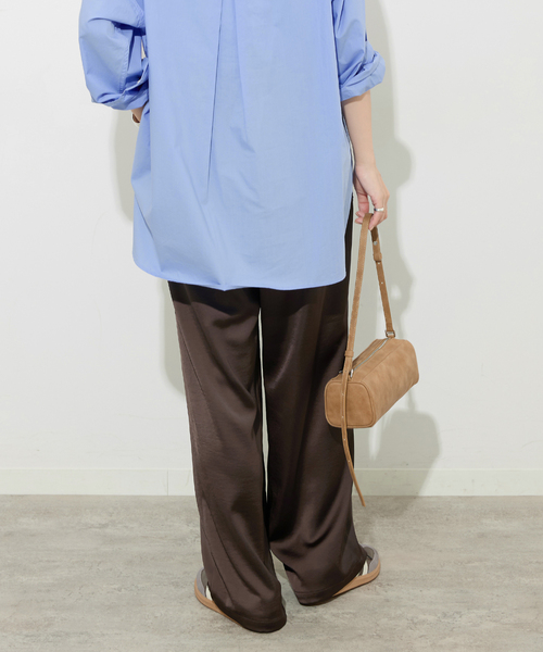 JOURNAL STANDARD relume(ジャーナルスタンダード レリューム)の「《追加2》サテンベイカーパンツ(その他パンツ・レディース・ブラック系その他/ブラウン・36/38)」の20枚目の写真