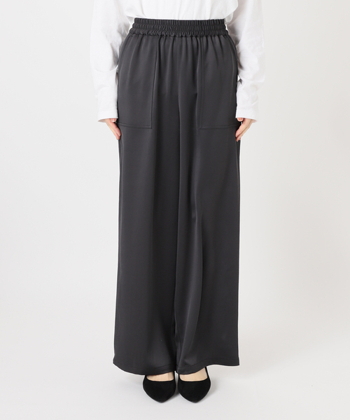 JOURNAL STANDARD relume(ジャーナルスタンダード レリューム)の「《追加2》サテンベイカーパンツ(その他パンツ・レディース・ブラック系その他/ブラウン・36/38)」の21枚目の写真
