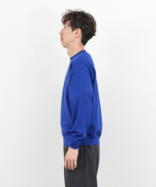 NOLLEY’S（ノーリーズ）の「ウォッシャブル クルーネックニット 25AW（ニット/セーター・メンズ・ロイヤルブルー/ネイビー/ベージュ/ブラック・M/L/S）」の15枚目の写真