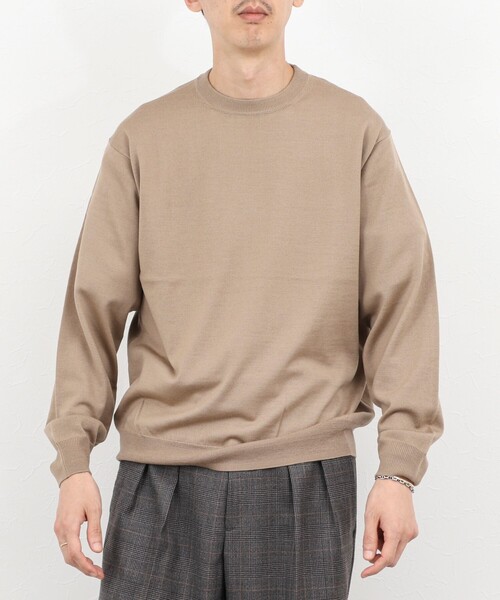 NOLLEY’S（ノーリーズ）の「ウォッシャブル クルーネックニット 25AW（ニット/セーター・メンズ・ロイヤルブルー/ネイビー/ベージュ/ブラック・M/L/S）」の5枚目の写真