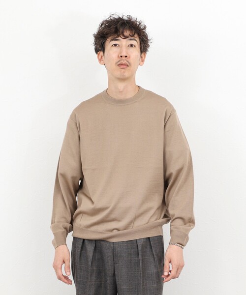 NOLLEY’S（ノーリーズ）の「ウォッシャブル クルーネックニット 25AW（ニット/セーター・メンズ・ロイヤルブルー/ネイビー/ベージュ/ブラック・M/L/S）」の17枚目の写真