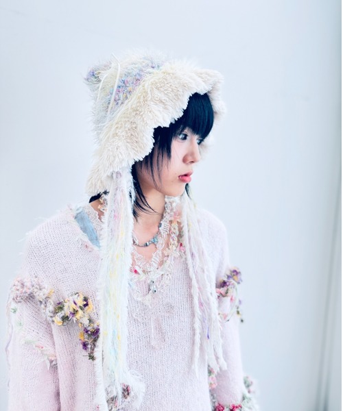 Y2K】クラゲビーニー（ニットキャップ/ビーニー）｜Y2K SYNAPSE