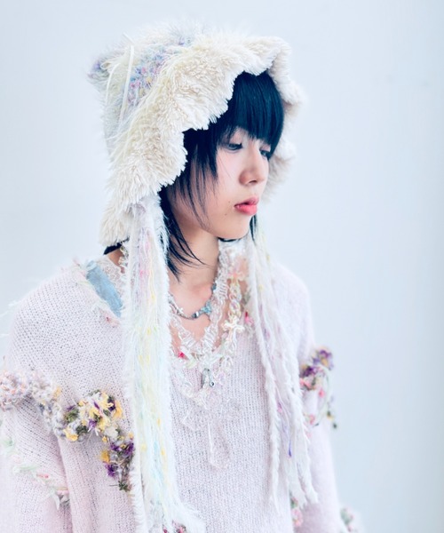 Y2K】クラゲビーニー（ニットキャップ/ビーニー）｜Y2K SYNAPSE