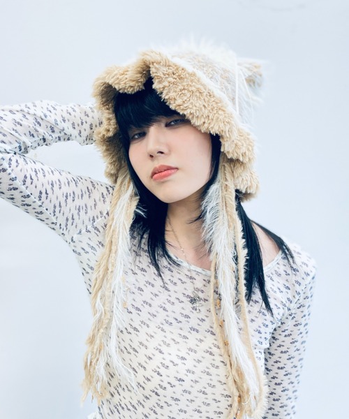 Y2K】クラゲビーニー（ニットキャップ/ビーニー）｜Y2K SYNAPSE