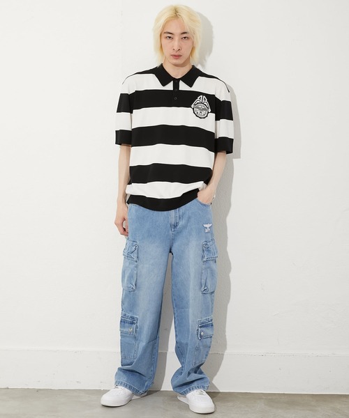 BOY LONDON(ボーイロンドン)の「【BOY LONDON】COLLEGE BORDER POLO SHIRT(ポロシャツ・メンズ・ブラック・MEDIUM/LARGE/X-LARGE)」の2枚目の写真