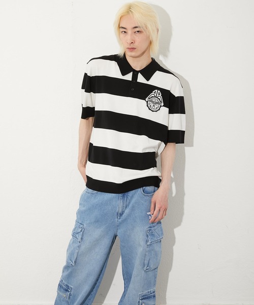 BOY LONDON(ボーイロンドン)の「【BOY LONDON】COLLEGE BORDER POLO SHIRT(ポロシャツ・メンズ・ブラック・MEDIUM/LARGE/X-LARGE)」の4枚目の写真