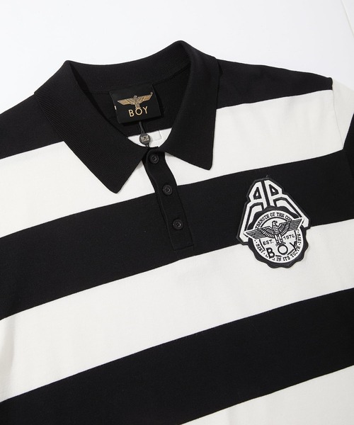 BOY LONDON(ボーイロンドン)の「【BOY LONDON】COLLEGE BORDER POLO SHIRT(ポロシャツ・メンズ・ブラック・MEDIUM/LARGE/X-LARGE)」の9枚目の写真