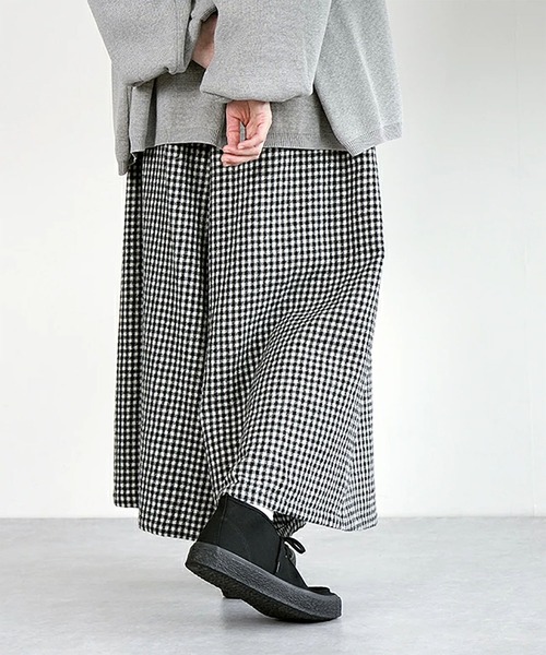 solamonat poche(ソラモナポッシェ)の「ウール袴パンツ(その他パンツ・レディース・チェック/グレー系その他・2.0)」の5枚目の写真