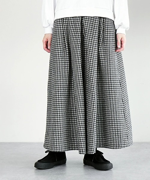 solamonat poche(ソラモナポッシェ)の「ウール袴パンツ(その他パンツ・レディース・チェック/グレー系その他・2.0)」の8枚目の写真