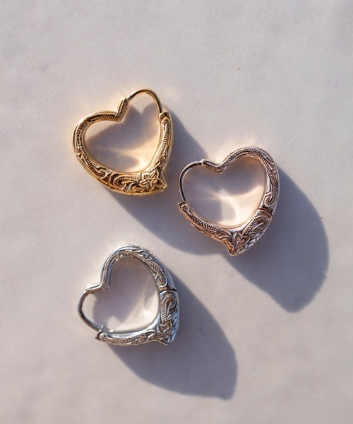 IRIEBEACH(アイリービーチ)の「Open Heart pierce/【ハワイアンジュエリー】【サージカルステンレス】【金属アレルギー対応】【IRIEBEACH / アイリービーチ】つけっぱなしOK(ピアス(片耳用)・レディース・シルバー/ゴールド/ピンク・FREE)」の3枚目の写真