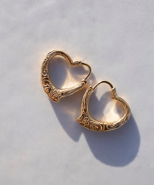 IRIEBEACH(アイリービーチ)の「Open Heart pierce/【ハワイアンジュエリー】【サージカルステンレス】【金属アレルギー対応】【IRIEBEACH / アイリービーチ】つけっぱなしOK(ピアス(片耳用)・レディース・シルバー/ゴールド/ピンク・FREE)」の4枚目の写真