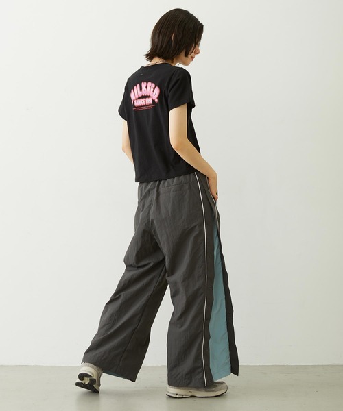 MILKFED.（ミルクフェド）の「CUTOUT LOGO TRACK PANTS（その他パンツ・レディース・ライトピンク/ブラック/チャコール・M/S）」の12枚目の写真
