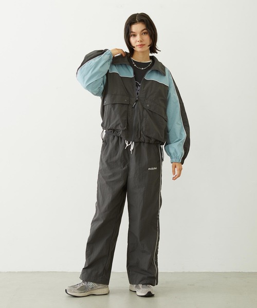 MILKFED.（ミルクフェド）の「CUTOUT LOGO TRACK PANTS（その他パンツ・レディース・ライトピンク/ブラック/チャコール・M/S）」の17枚目の写真