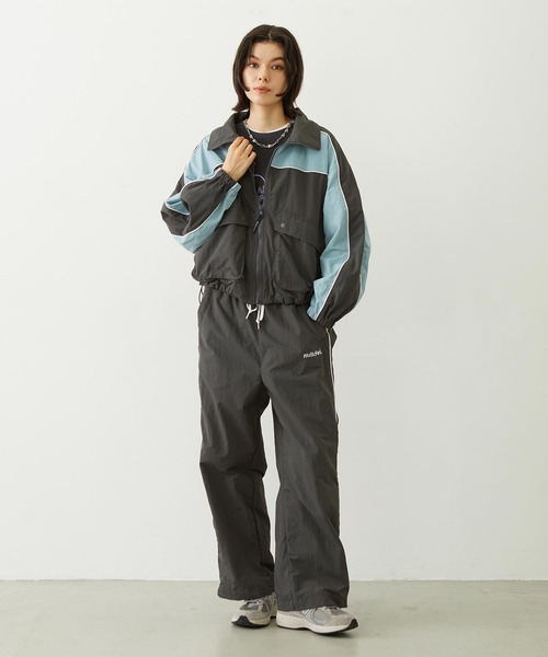 MILKFED.（ミルクフェド）の「CUTOUT LOGO TRACK PANTS（その他パンツ・レディース・ライトピンク/ブラック/チャコール・M/S）」の18枚目の写真