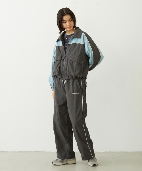 MILKFED.（ミルクフェド）の「CUTOUT LOGO TRACK PANTS（その他パンツ・レディース・ライトピンク/ブラック/チャコール・M/S）」の19枚目の写真