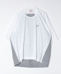 DETAILED CHECK BIG T-SHIRT