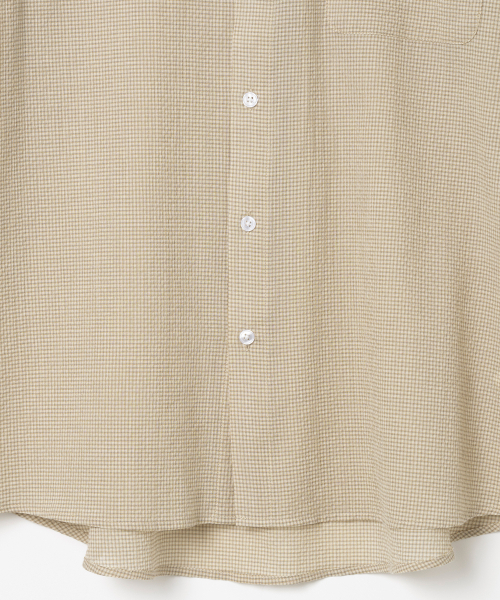 Millo Archive（ミロ アーカイブ）の「ドットチェックシャツ[ライトブラウン]（シャツ/ブラウス・メンズ・その他・X-LARGE/MEDIUM/LARGE）」の5枚目の写真
