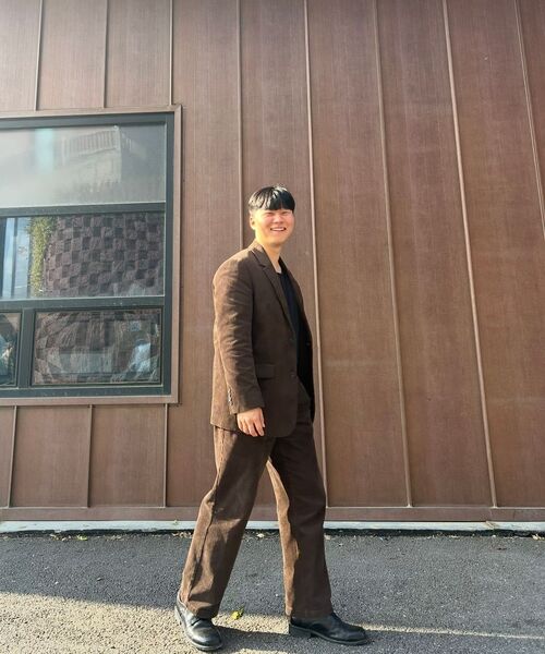 セール】特大コーデュロイブレザー[ダスティカーキ]（テーラード