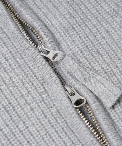 FRIZMWORKS(フリズムワークス)の「WOOL DECK ZIP UP CARDIGAN _ LIGHT GRAY(カーディガン/ボレロ・レディース・その他・SMALL/MEDIUM/LARGE/X-LARGE)」の4枚目の写真