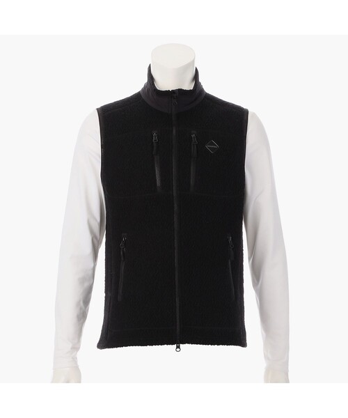 BRIEFING(ブリーフィング)の「【BRIEFING GOLF/ブリーフィングゴルフ】MS WOOL BOA VEST(ブルゾン・メンズ・ライトグレー/ブラック・L/M)」の1枚目の写真