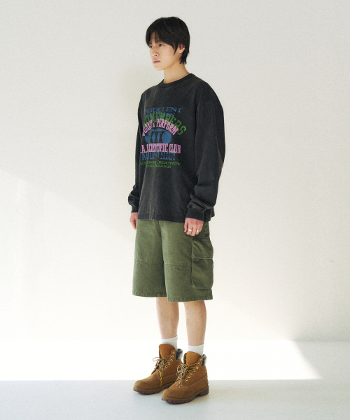 SLOWACID（スローアシッド）の「バミューダカーゴダイングコットンショーツ[カーキ]（その他パンツ・レディース・その他・SMALL/MEDIUM/LARGE）」の2枚目の写真