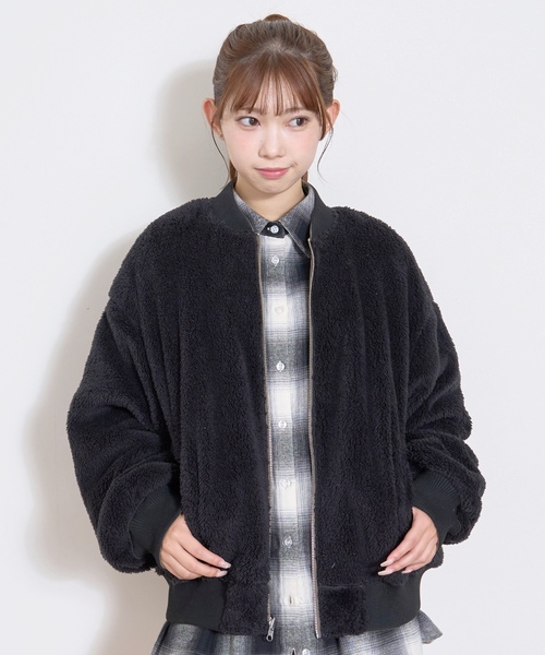 LOVETOXIC（ラブトキシック）の「リバーシブルMA1（MA-1・キッズ・ブラック/カーキ/ピンク/オフホワイト・M/L/S）」の13枚目の写真