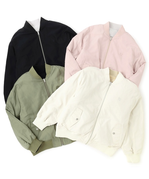 LOVETOXIC（ラブトキシック）の「リバーシブルMA1（MA-1・キッズ・ブラック/カーキ/ピンク/オフホワイト・M/L/S）」の19枚目の写真