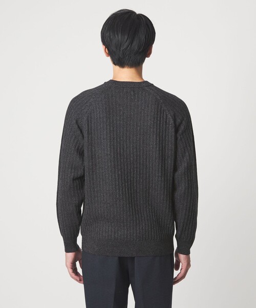 セール】シルク ミックス リブ クルーネック ニット（ニット/セーター