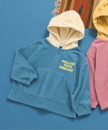 BREEZE | フード配色フリースパーカー_ジュニア対応(パーカー)