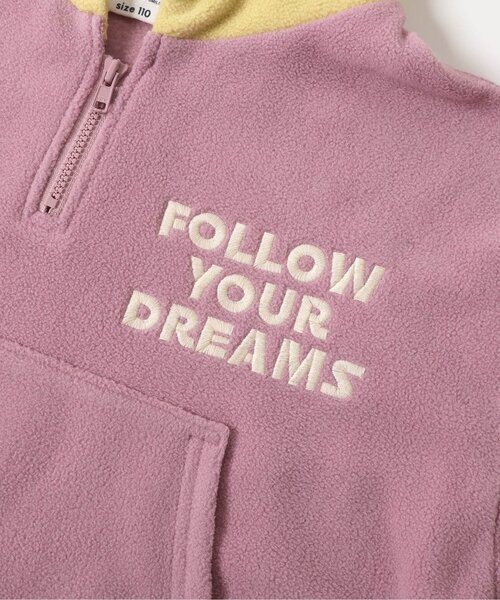 BREEZE(ブリーズ)の「フード配色フリースパーカー_ジュニア対応(パーカー・キッズ・ブルー/ピンク・90/100/110/120/130/140/150)」の9枚目の写真