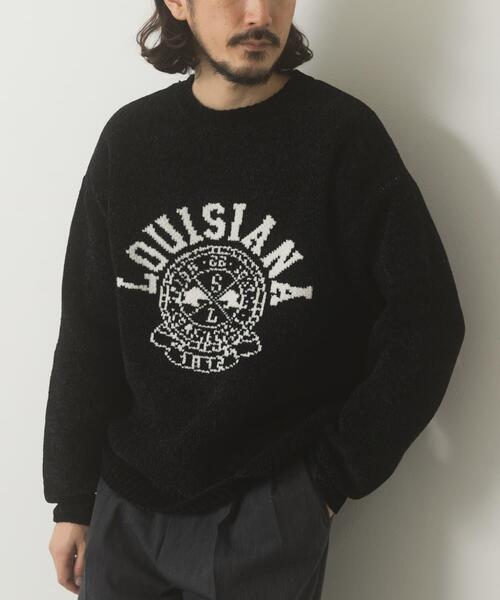 セール】真冬の正解 カレッジロゴモールニット（ニット/セーター