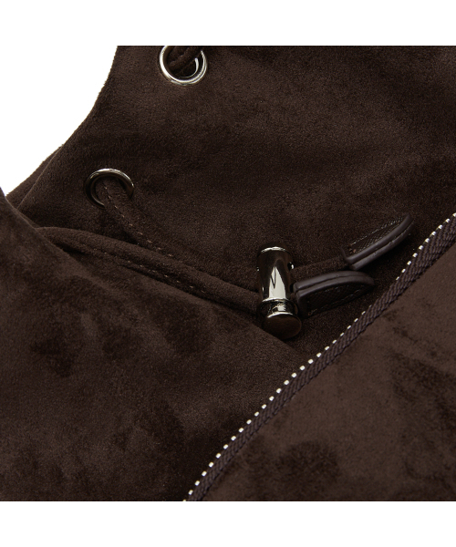 LAP(ラップ)の「アマンダ巾着スエードバッグ AR7AB803(トートバッグ・レディース・ダークブラウン/レオパード・FREE)」の8枚目の写真