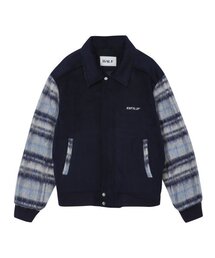 BAUF（バウフ）の「フレイムスタジアムウールジャケット[ネイビー]（スタジャン）」