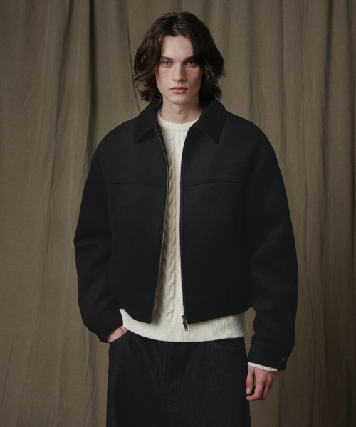 ヘビーウェイトブルゾンブラック