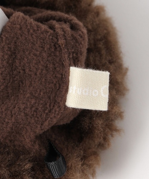 studio CLIP（スタディオクリップ）の「紐付きボアミトングローブ（手袋・レディース・グリーン/ブラウン/ナチュラル・FREE）」の15枚目の写真