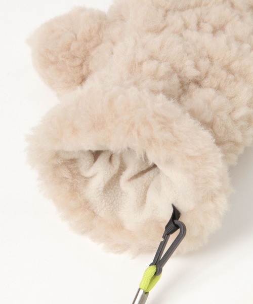 studio CLIP（スタディオクリップ）の「紐付きボアミトングローブ（手袋・レディース・グリーン/ブラウン/ナチュラル・FREE）」の17枚目の写真