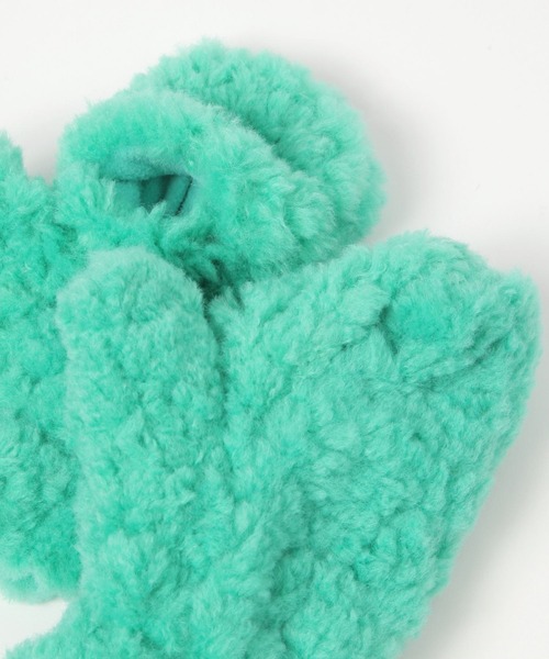 studio CLIP（スタディオクリップ）の「紐付きボアミトングローブ（手袋・レディース・グリーン/ブラウン/ナチュラル・FREE）」の18枚目の写真