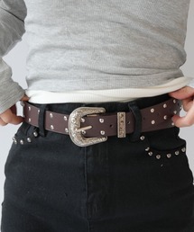 SORUTT（ソルト）の「【 SORUTT / ソルト 】 ヴィンテージ メタルバックル ウエスタン スタッズ ベルト #（ベルト）」