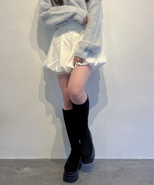 one way（ワンウェイ）の「バルーンスカート（スカート・レディース・オフホワイト/ブラック/ブラック系その他・FREE）」の7枚目の写真