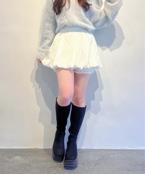 one way（ワンウェイ）の「バルーンスカート（スカート・レディース・オフホワイト/ブラック/ブラック系その他・FREE）」の8枚目の写真