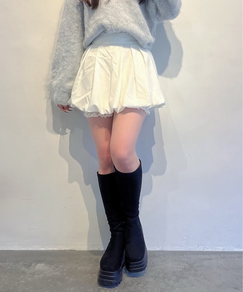 one way（ワンウェイ）の「バルーンスカート（スカート・レディース・オフホワイト/ブラック/ブラック系その他・FREE）」の9枚目の写真