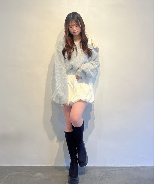 one way（ワンウェイ）の「バルーンスカート（スカート・レディース・オフホワイト/ブラック/ブラック系その他・FREE）」の12枚目の写真