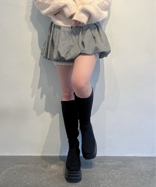 one way（ワンウェイ）の「バルーンスカート（スカート・レディース・オフホワイト/ブラック/ブラック系その他・FREE）」の21枚目の写真