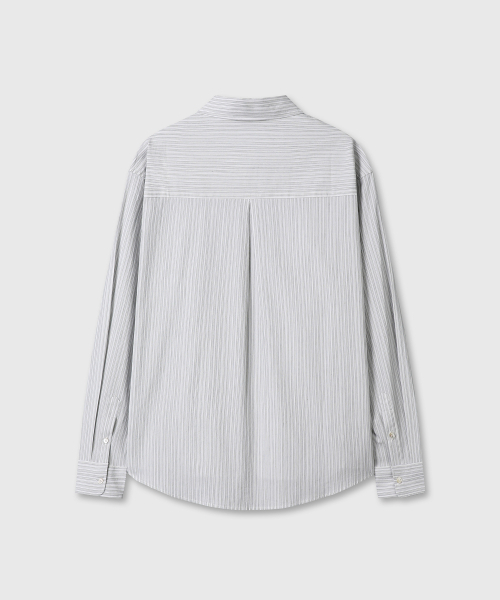 DIVEIN（ダイブイン）の「GRANDPA STRIPE TWO POCKET SHIRTS (BLUE)（シャツ/ブラウス・メンズ・その他・1/2）」の3枚目の写真