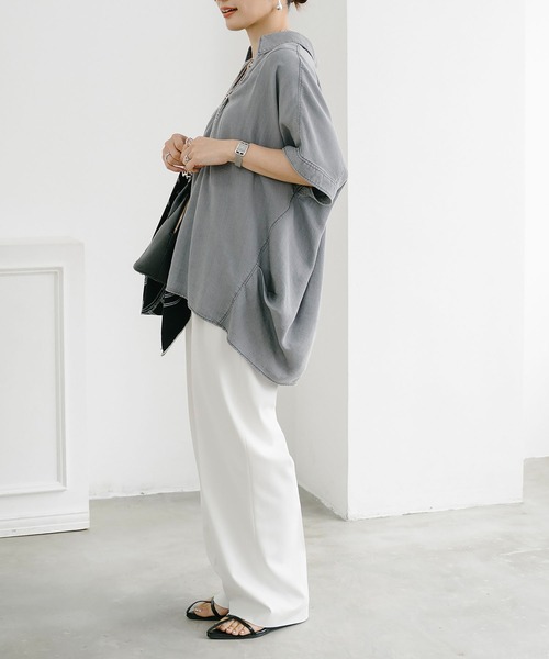 デニムバックコクーンスキッパーシャツ Emma Taylor│STYLEDOOR