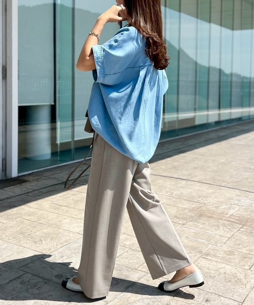デニムバックコクーンスキッパーシャツ Emma Taylor│STYLEDOOR
