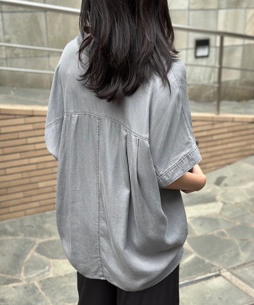 デニムバックコクーンスキッパーシャツ Emma Taylor│STYLEDOOR